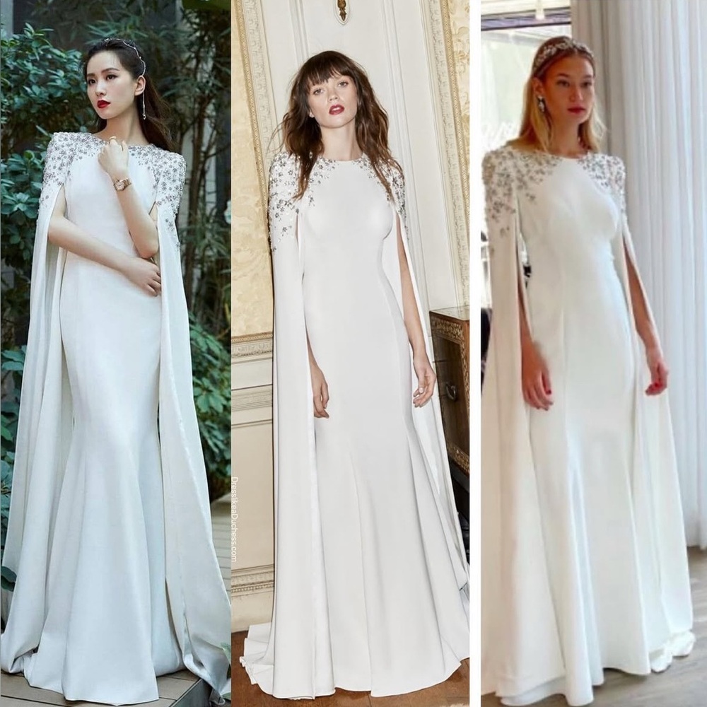 Jenny Packham Elspeth Ivory Gown with Silver Embellishments